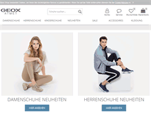 Tablet Screenshot of geox-shop.de